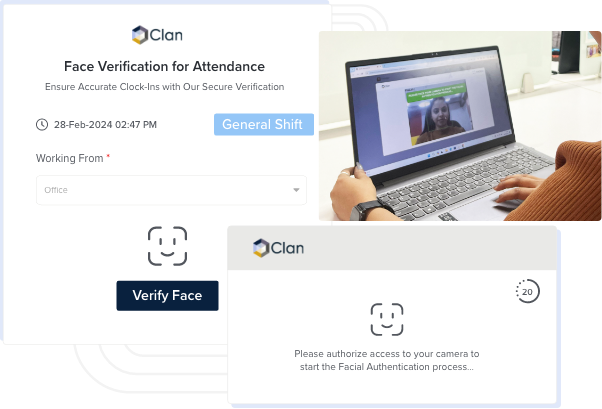 employee attendance face verification